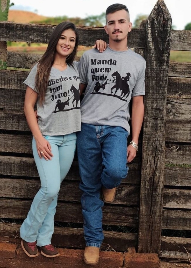 KIT 29 (camiseta casal) - Comprar em Menina Country