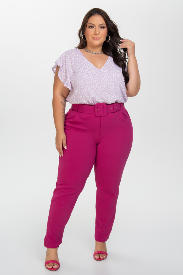 Calça ribana hotsell feminina plus size