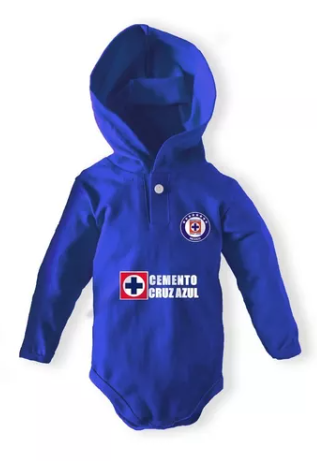 Panalero Bebe Capucha Personalizado Futbol Cruz Azul Algodon