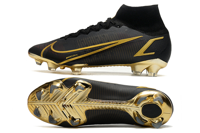 Chuteira Nike Mercurial Superfly 8 Elite Preto/Dourado