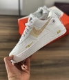 Af1 Utility Branco/Dourado gliter lançamento