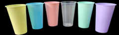 Vaso 500 PP Color Pastel (240 un)