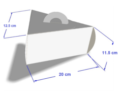 Caja para Porción de Torta Biodegradable (240 un) en internet
