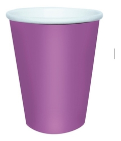 Vaso Polipapel Colores Plenos Liso 8 oz (8 un) - comprar online