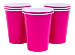 Vaso Polipapel Colores Plenos Liso 8 oz (8 un) - comprar online