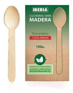Cuchara Ecológica de Madera (X 100 U) - comprar online