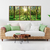 Composição com 3 quadros decorativos Paisagem Selva Verde