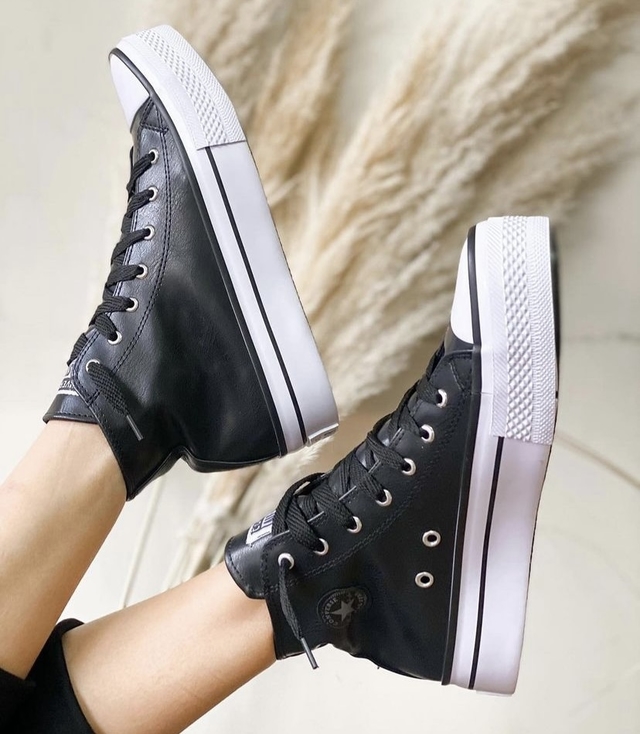 Zapatillas converse best sale botitas cuero