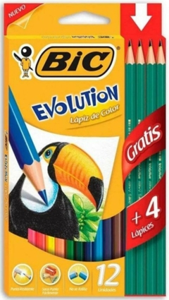 Lapices de Colores Bic x12 + 4 negros - comprar online