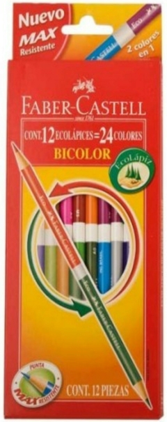 Lápices De Color Faber Castell Bicolor x12/24 - comprar online