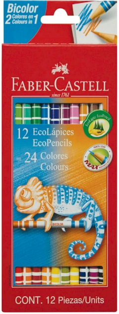 Lápices De Color Faber Castell Bicolor x12/24