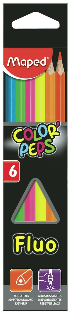 Lápices Maped Colorpeps Fluo x6