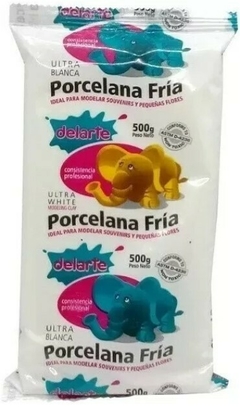 Porcelana Fría Blanca Delarte x 500 g