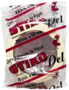 Cinta Adhesiva De Papel Stiko Pel 24mm x 50mts - comprar online