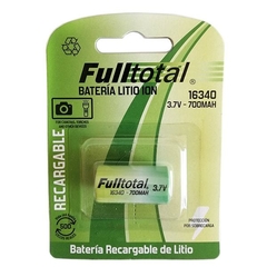 Pila Bateria Cr123a 3.7v 700mah Litio Recargable 16340