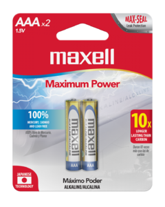 4 Pilas AAA Maxell Alcalinas Alto Rendimiento