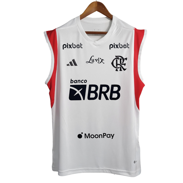 Camisa Regata Flamengo Treino 23/24 - Todos patrocinios - Adidas Torcedor  Masculina