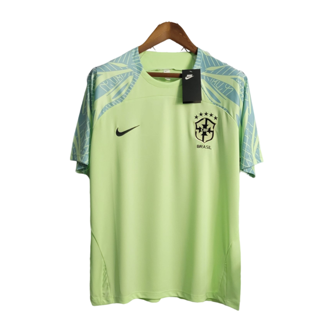 Camisa Seleção Brasileira Treino 22/23 - Torcedor Masculina - Verde Claro