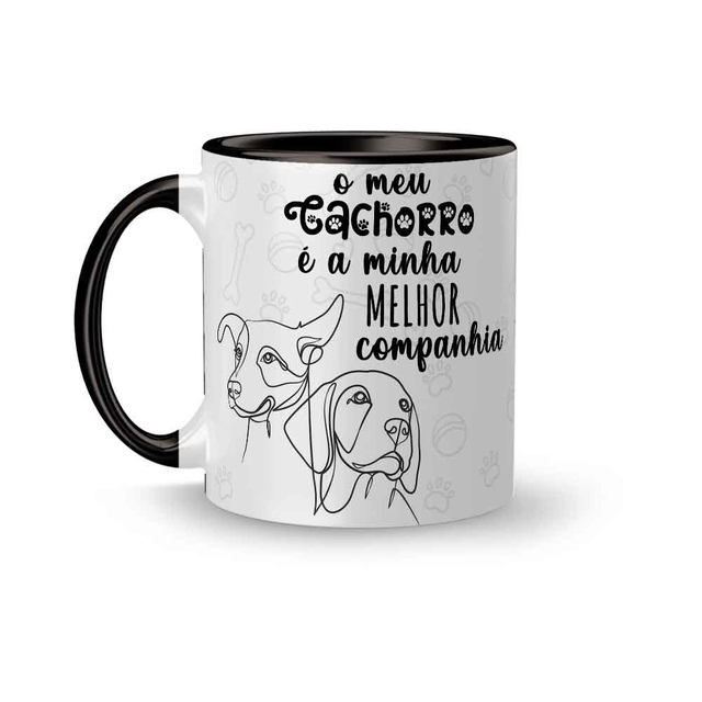 Caneca para Apaixonados por Pets Cachorrinhos e Gatinhos Fofos