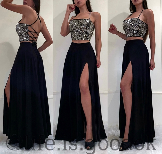 Polleras largas con tajo para fiesta hotsell