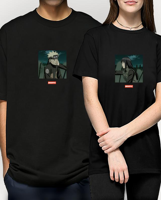 Camiseta Blusa feminina simbolo da nuvem naruto preto de algodao