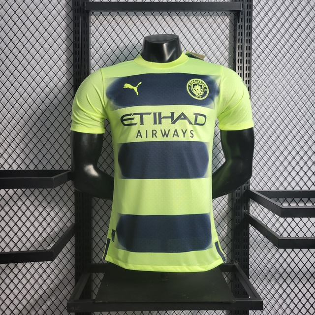 Camisa Versão Jogador Manchester City fora 21/22