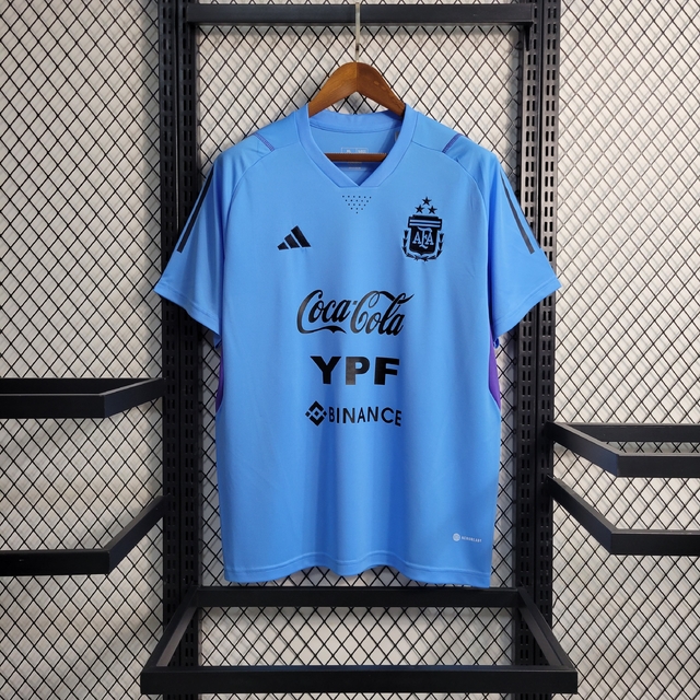 CAMISA CASUAL SELEÇÃO ARGENTINA 2023 -ADIDAS-MASCULINA-PRETO