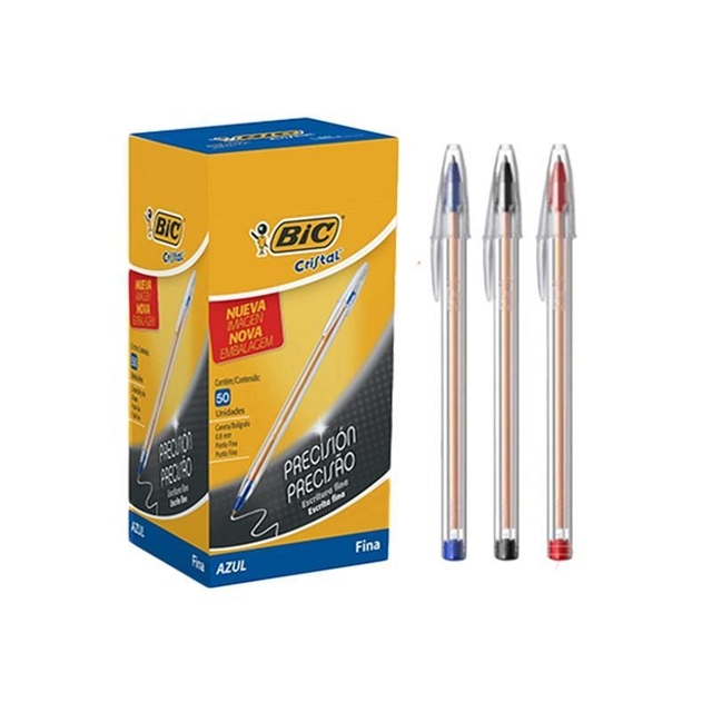 BOLIGRAFO BIC CRISTAL FINE PLUS 0.8 MM