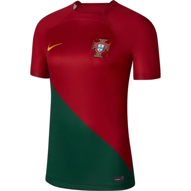 Camisa Portugal I 22/23 Vermelha e Verde - Nike - Feminina