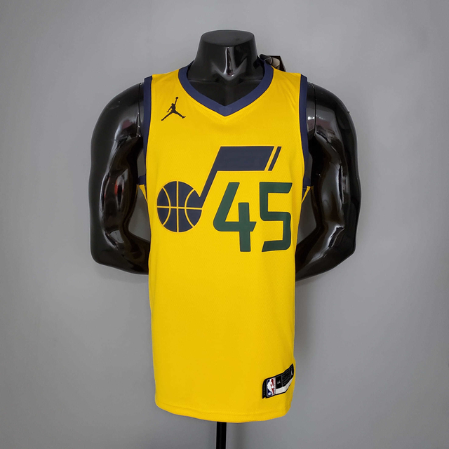 Camiseta Regata Utah Jazz Amarela Nike Masculina
