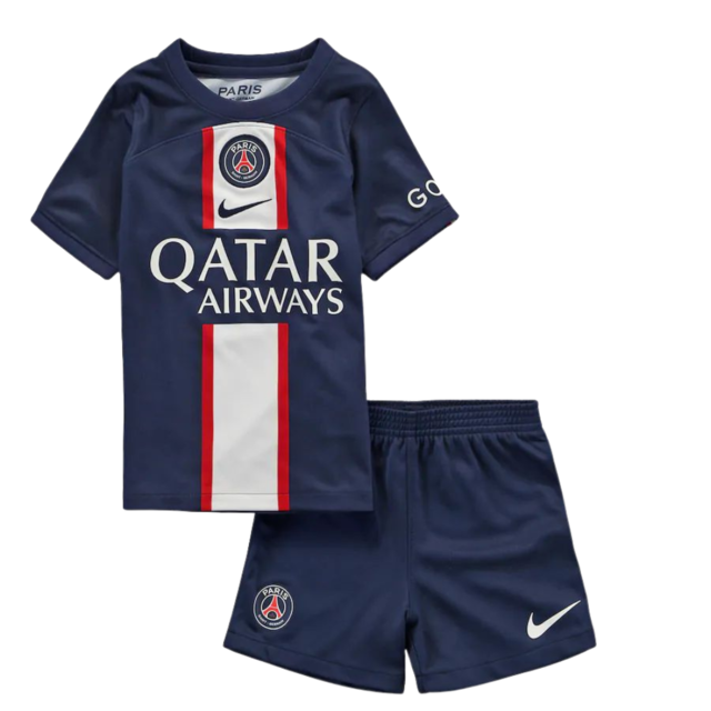 Conjunto Infantil PSG 22/23 Azul - Camisa e Shorts - Nike
