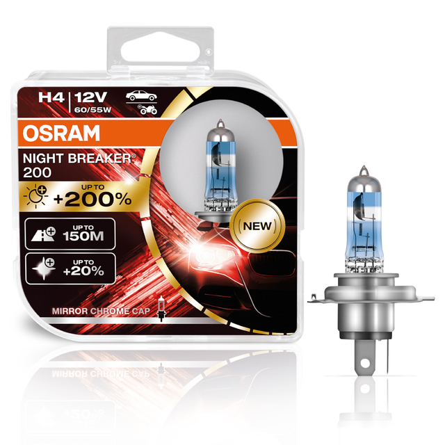 Bombillo H4 OSRAM NIGHT BREAKER 200