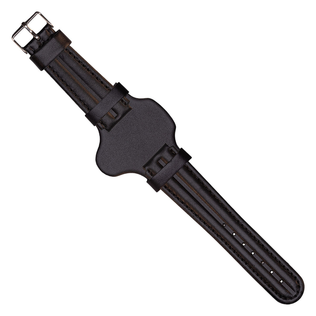 Pulseira de Couro Preta para Relogio Citizen Altichron