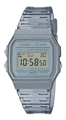 Reloj Casio F91WS-7 Plateado