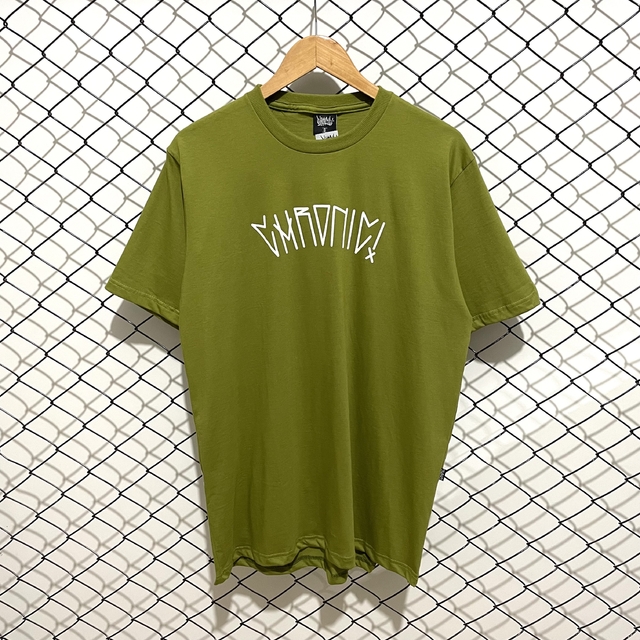 Camiseta Big Chronic “Nois é Cria 2.0'” Verde Musgo