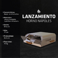 Horno Pizzero Portátil Tromen Nápoles - tienda online