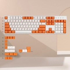 Set de 128 keycaps - Cherry - Blanco Naranja KBD - comprar online