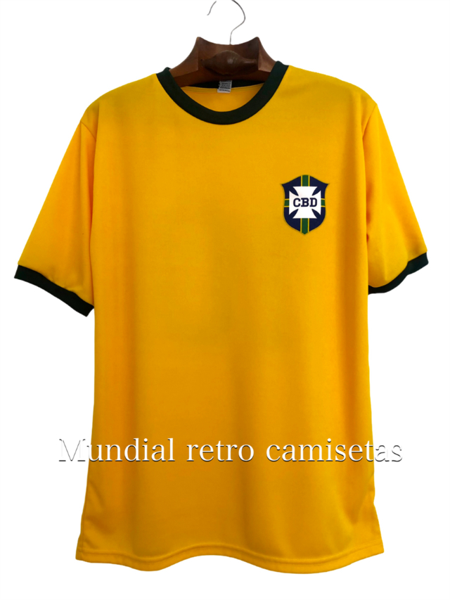 camiseta brasil retro 1970 pele