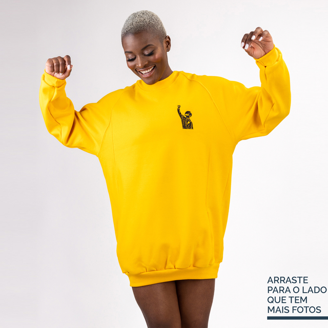 Moletom amarelo sales