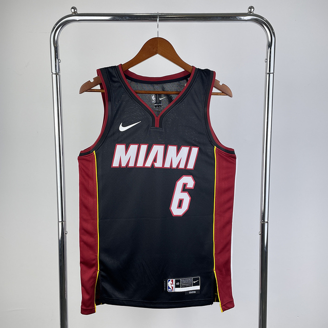 Regata NBA Miami Heat N.6 LeBron James Nike Masculina Preto