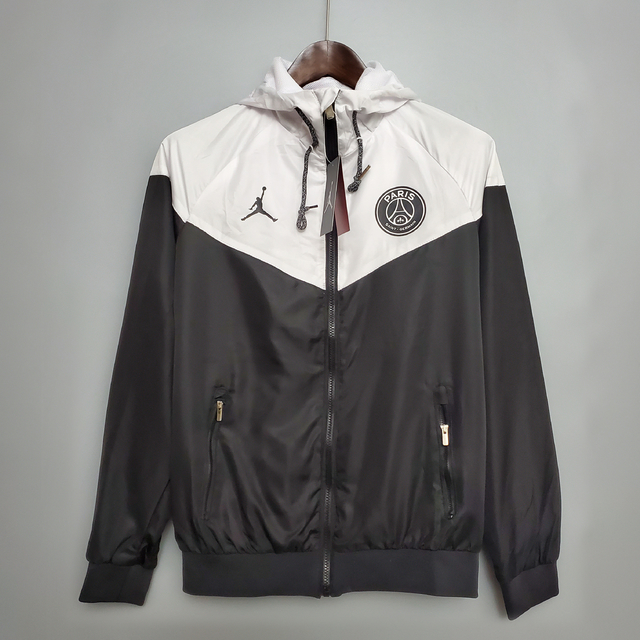 Blus o WindBreaker Paris Saint Germain Branco e Preto