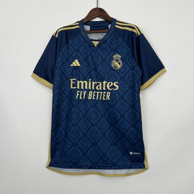 Camisa Real Madrid 23/24 Azul e Dourada - edição especial