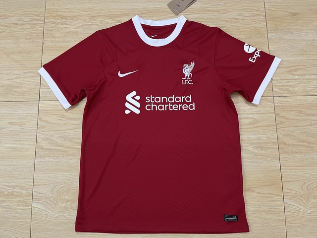 Camisa Liverpool I 23/24 Vermelha e Branca