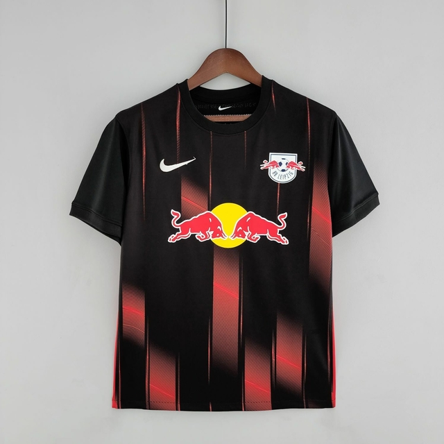 Camisa Red Bull Leipzig II 22/23 Preta e Vermelha