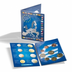 Cartão Leuchtturm para moedas Euro Normais