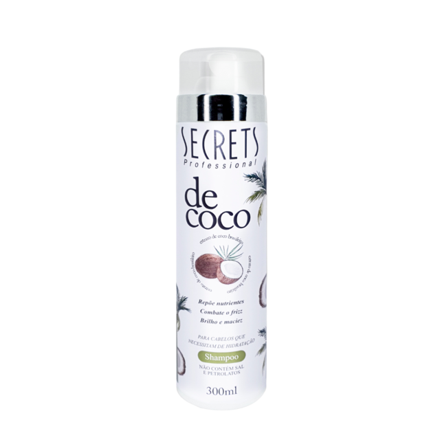 Shampoo Hidratante de Coco Secrets 300ml