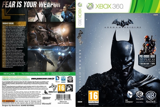 Batman Arkham Origins - (DOIS CD'S) - Xbox 360