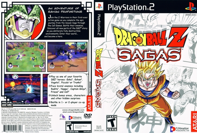 Jogo Dragon Ball Z: Sagas Ps2