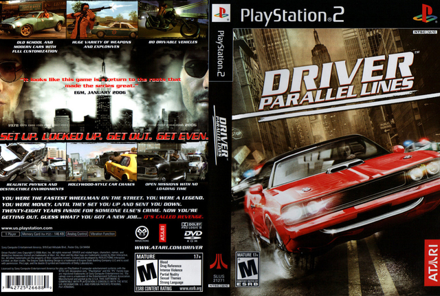 Jogo Driver: Parallel Lines - PS2 (Japonês) - MeuGameUsado