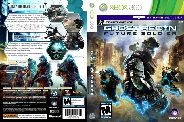 Xbox 360 - Tom Clancy?s Ghost Recon: Future Soldier (Compatível Kinect) -  waz